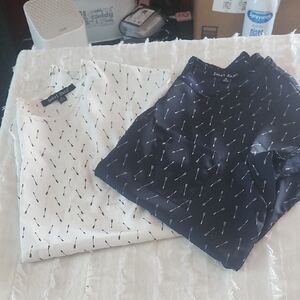 (Lot of 2) Women's Navy Blue Top white Arrows/White Top/Black Arrows Nwot Sz Xl